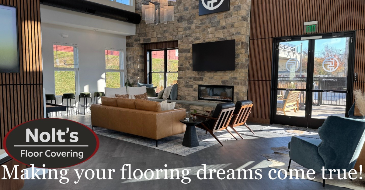 Commercial flooring installation by Nolt’s Floor covering in Lancaster Pennsylvania.